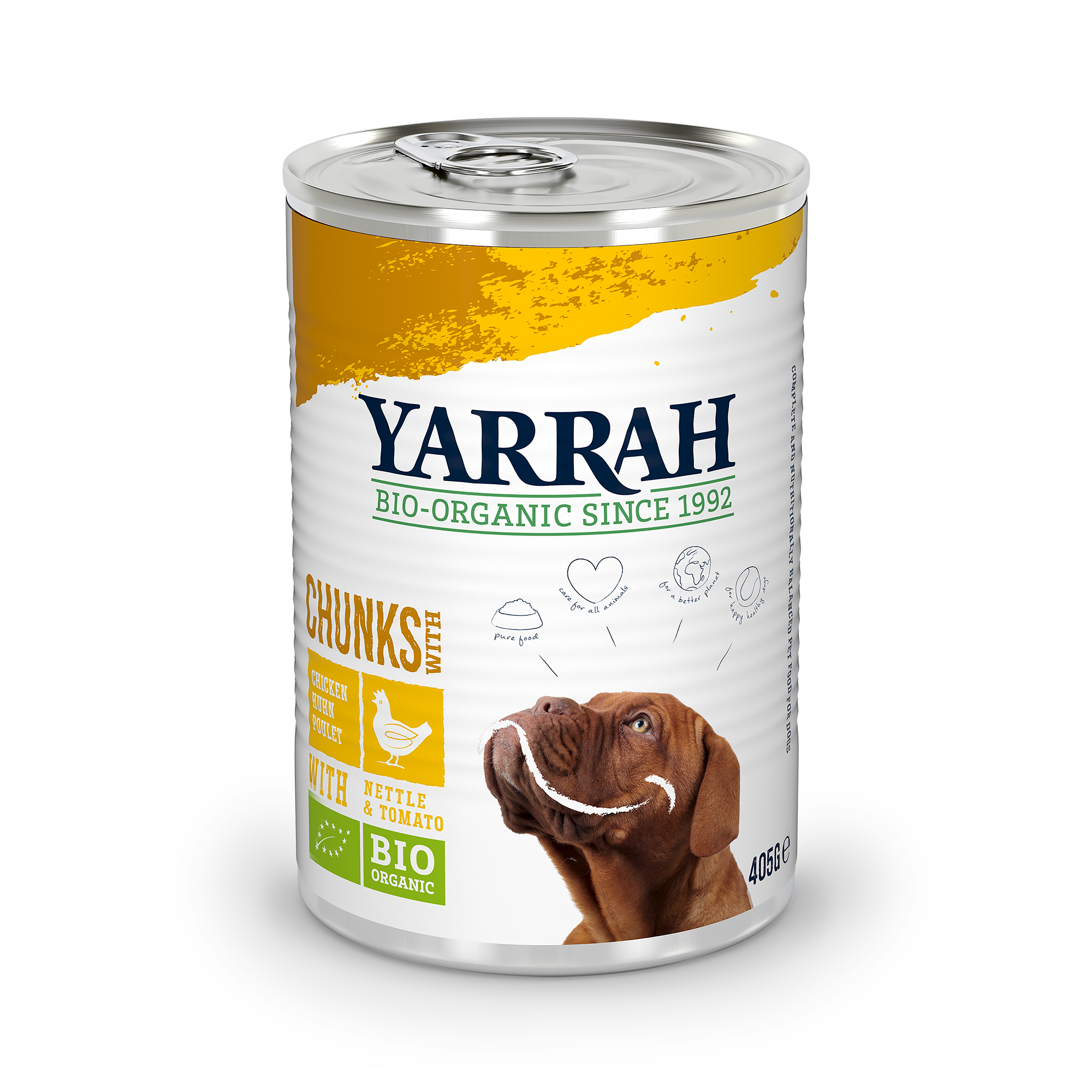 Yarrah's Organic Dog Food Chicken Chunks Delight in a Can